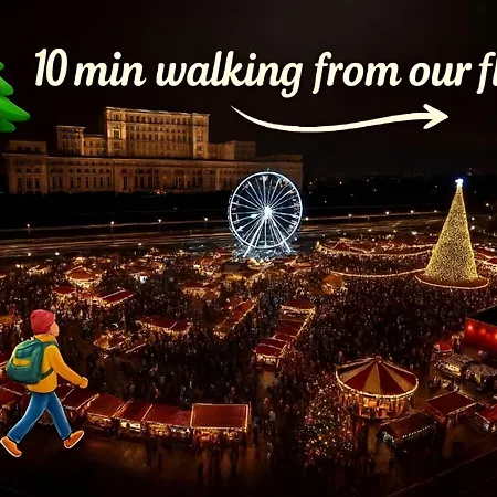 Apartment Landmark & City - 2Bdr Spacious And Comfy Flat With Amazing Views Bucharest